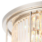 6 Light Flush in Polished Nickel with Clear Crystals (1230CHA80J)