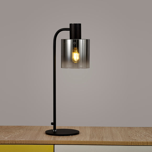 1 Light Table Lamp, Black / Smoke Fade Glass (1230CHE22A)