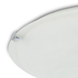 3 light Flush Fitting 40 cm diameter Frosted Alabaster Glass with Polished Chrome details (1230CLED0390)