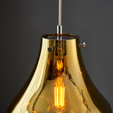 1 light Pendant Gold Glass 32cm diameter (0711IRI99789)