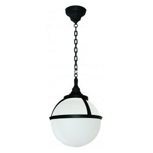 1 Light Exterior Chain Lantern - Black and White (0178GLECHAIN)