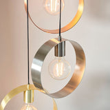 On Trend 5 light Cluster Gold, Copper and Satin Chrome (0711HOO81923)