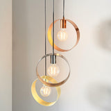 On Trend 3 light Cluster Gold, Copper and Satin Chrome (0711HOO81922)
