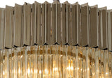 23 Light Ceiling Pendant in Polished Nickel finish with Clear Sculpted Glass (1230GEN35A)