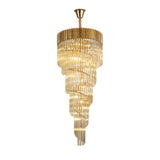23 Light Ceiling Pendant in Brass finish with Cognac Sculpted Glass (1230GEN63A)