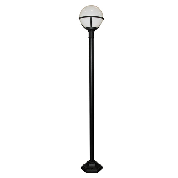 1 Light Tall Post 181cm Black and White (0178GLEPOST)