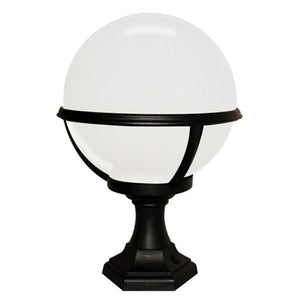 1 Light Small Pedestal 42cm Black and White (0178GLEPED)