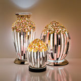 Mosaic Glass Egg Lamp - Art Deco (1459MOSLM72AD)