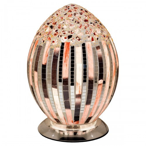 Mosaic Glass Egg Lamp - Art Deco (1459MOSLM72AD)