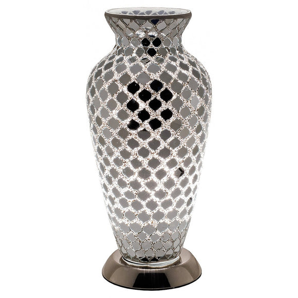 Mosaic Glass Vase Lamp - Mirrored (1459MOSLM79CM)