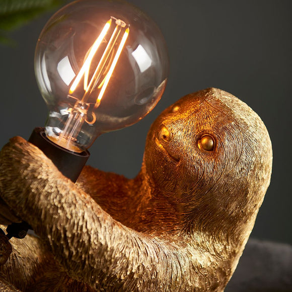 Sloth vintage gold table lamp (0711ANI95080)