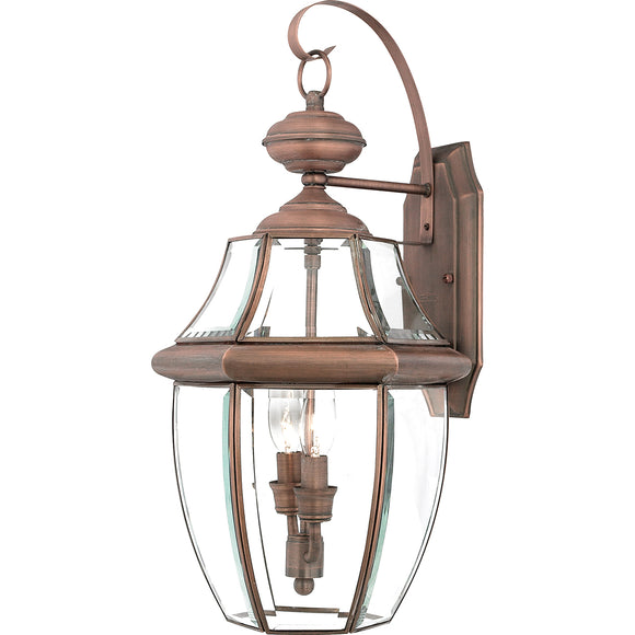 2 Light Large Light Exterior Wall Light Antique Copper IP44 (0178NEW2LAC)