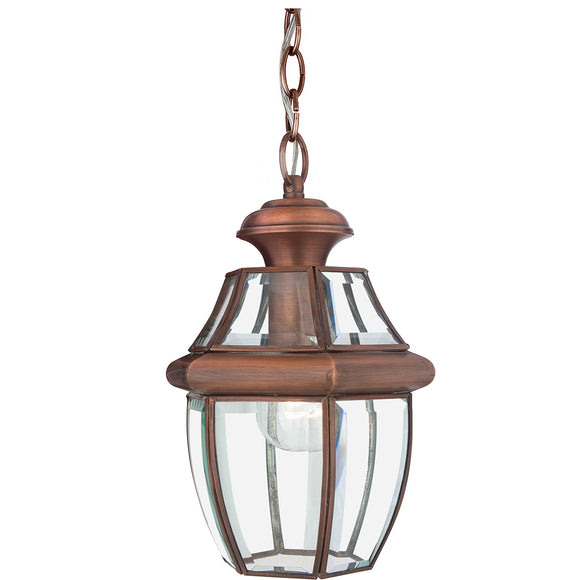 1 Light Exterior Ceiling Chain Lantern Antique Copper IP44 (0178NEW8MAC)