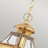 1 Light Exterior Ceiling Chain Lantern Polished Brass IP44 (0178NEW8M)
