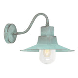 1 Light Outdoor Wall Lantern - Verdigris - IP44 (0178SHEV)