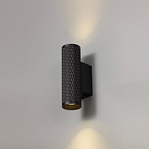 Wall Lamp, 2 x GU10, Sand Black (BUSTER22B)