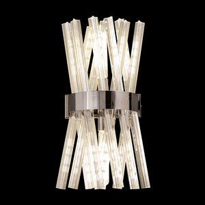 2 Light Wall Light in Polished Nickel with Clear Glass (1230THU11C)