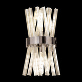 2 Light Wall Light in Polished Nickel with Clear Glass (1230THU11C)