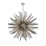 32 Light Round Pendant in Polished Nickel with Smoked Glass (1230THU8A)