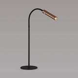 1 Light Flexible Table Lamp, Black and Satin Copper Finish (1230TUB18D)
