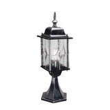 1 Light 52cm Outdoor Pedestal - Black/Silver finish - IP43 (0178WEXWX3)