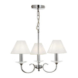 3 Light Pendant Polished Chrome Glass (Shades Separate) (0183LLL9350N)
