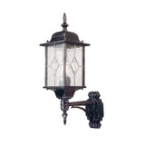 Traditional outdoor upward lantern  - Black and Silver (0178WEXWX1)